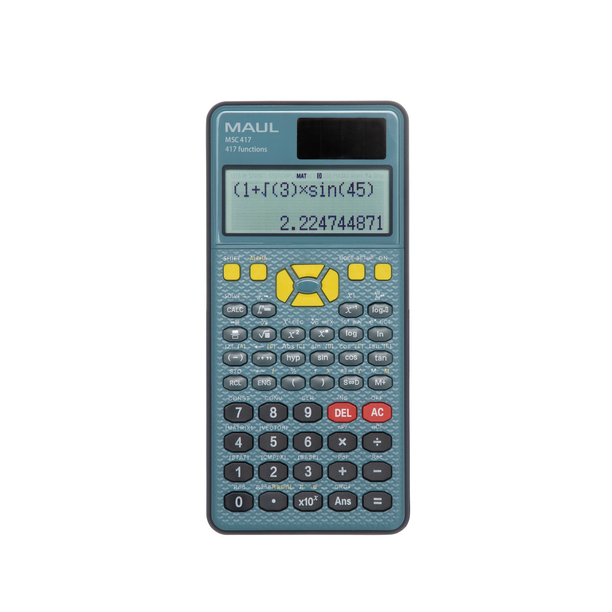 EAN 4002390094719 - MAUL MSC 417 calculadora Bolsillo Calculadora científica Negro, Azul imagen 2