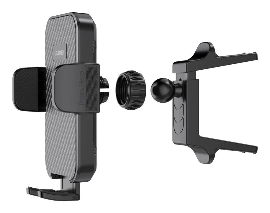 Hama Soporte De Coche Para Smartphone - Pinza Para Rejilla - Peso Max 230g - Universal - Negro