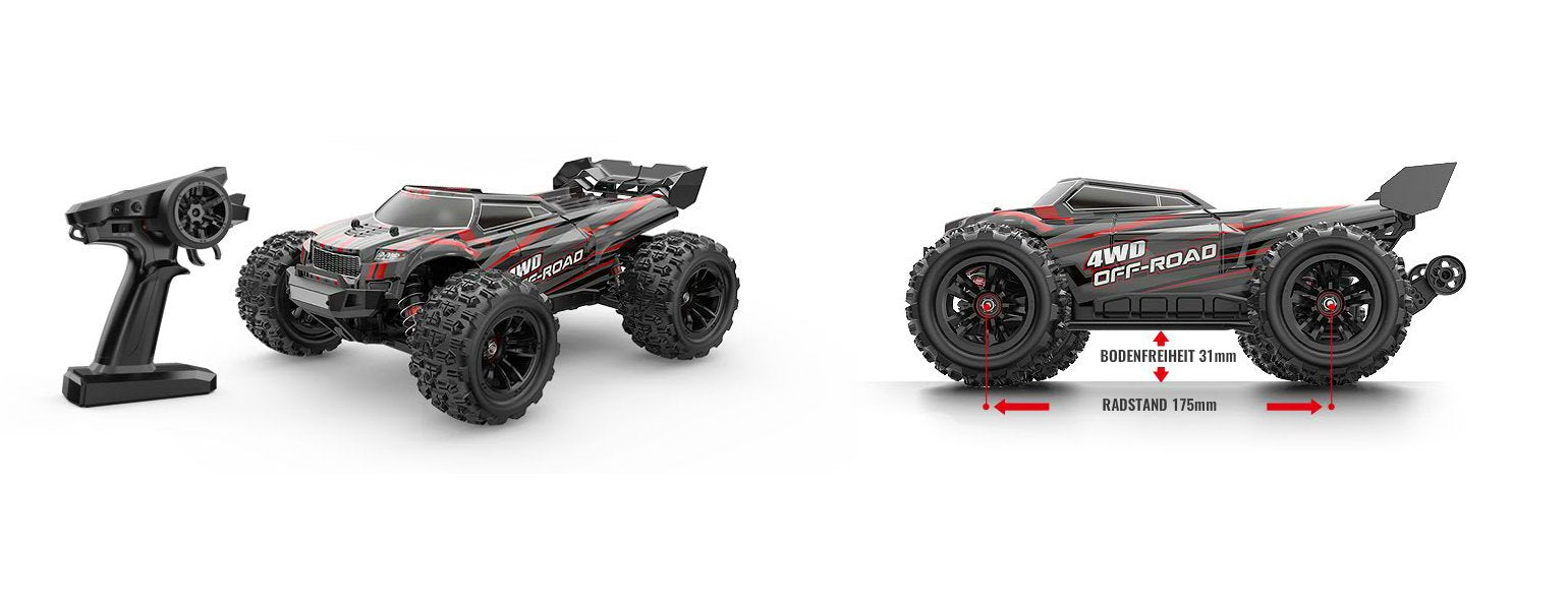 Amewi Rc Auto Hyper Go Truggy Li-Po Akku 1050mah Rojo/14+