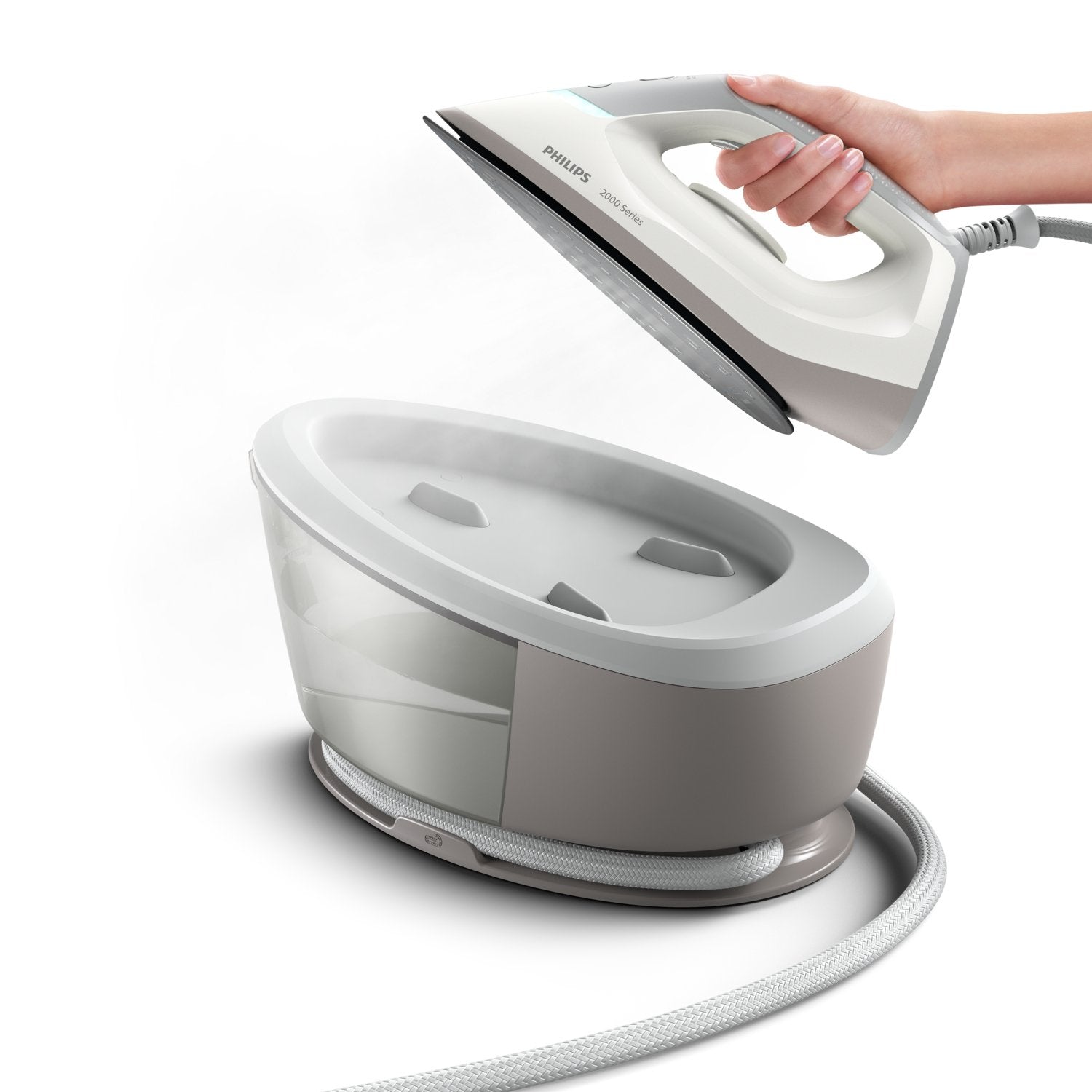 EAN 8720389029455 - Philips 2000 series PSG2000/80 estación plancha al vapor 2400 W 1,4 L Suela de cerámica Gris, Blanco imagen 4