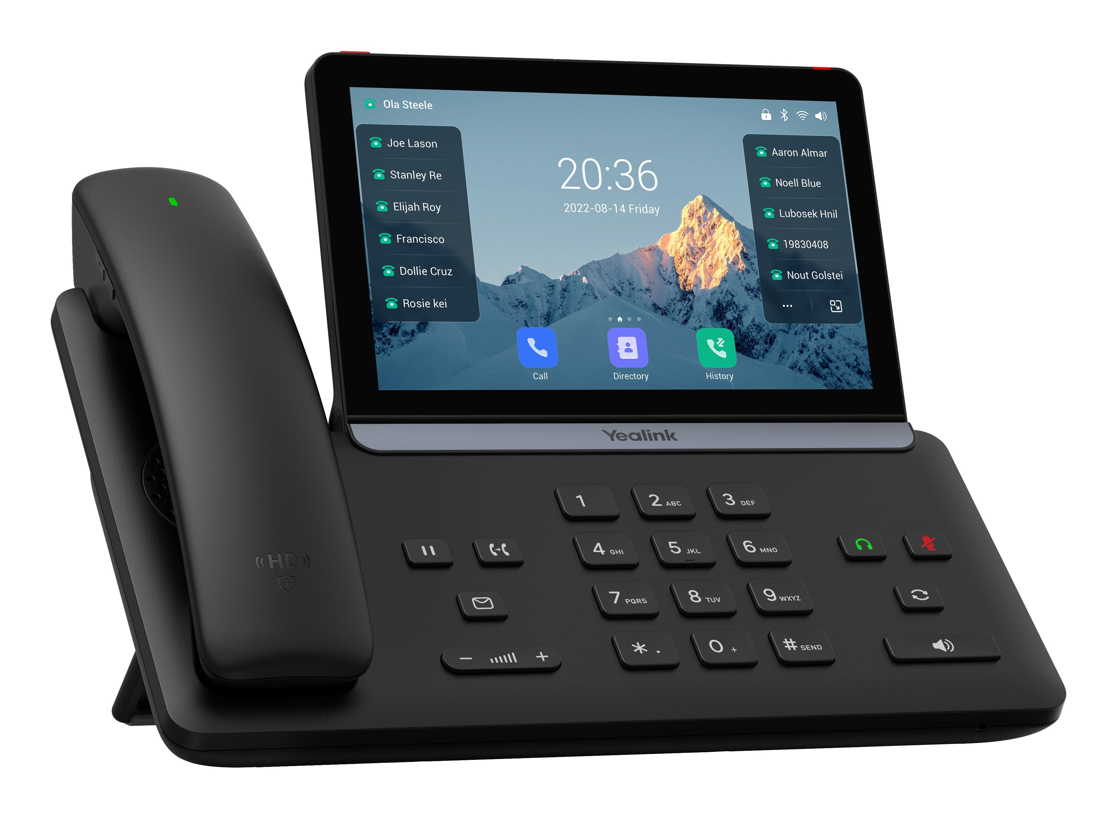 Yealink Ip-Telefon T88w Pro Bt-Hörer 1024x600 84 Kurzwahl 16xsip Bt Wlan