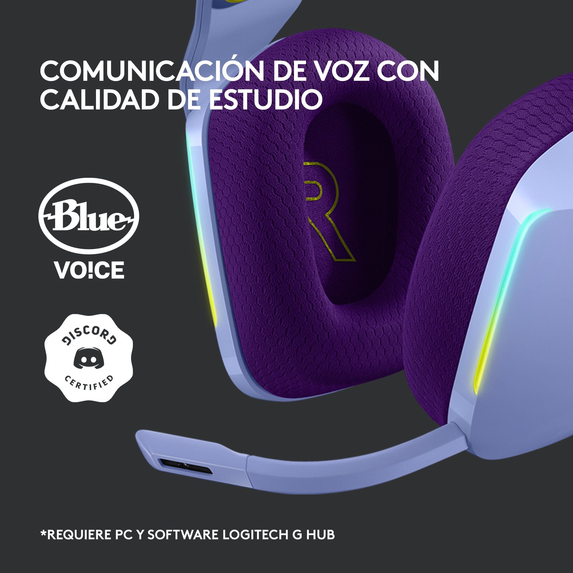 EAN 5099206089549 - Logitech G 981-000890 auricular y casco Auriculares Inalámbrico Diadema Juego Lila imagen 15