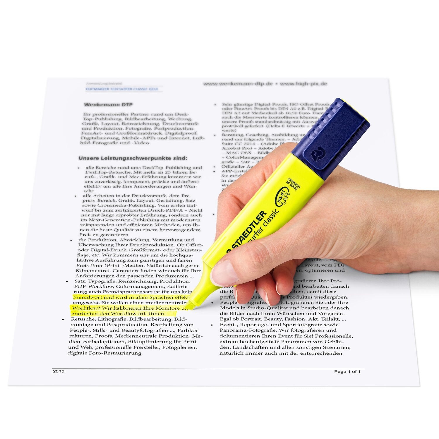 EAN 4007817364390 - Staedtler Textsurfer classic 364 marcador 4 pieza(s) Punta de cincel Verde, Naranja, Rosa, Amarillo imagen 5