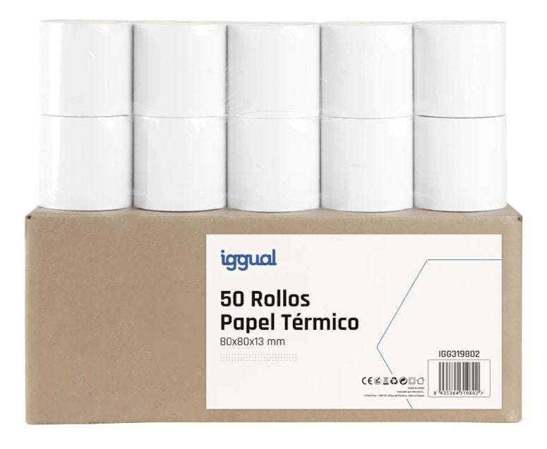 EAN 8435364319802 - iggual IGG319802 papel térmico imagen 1