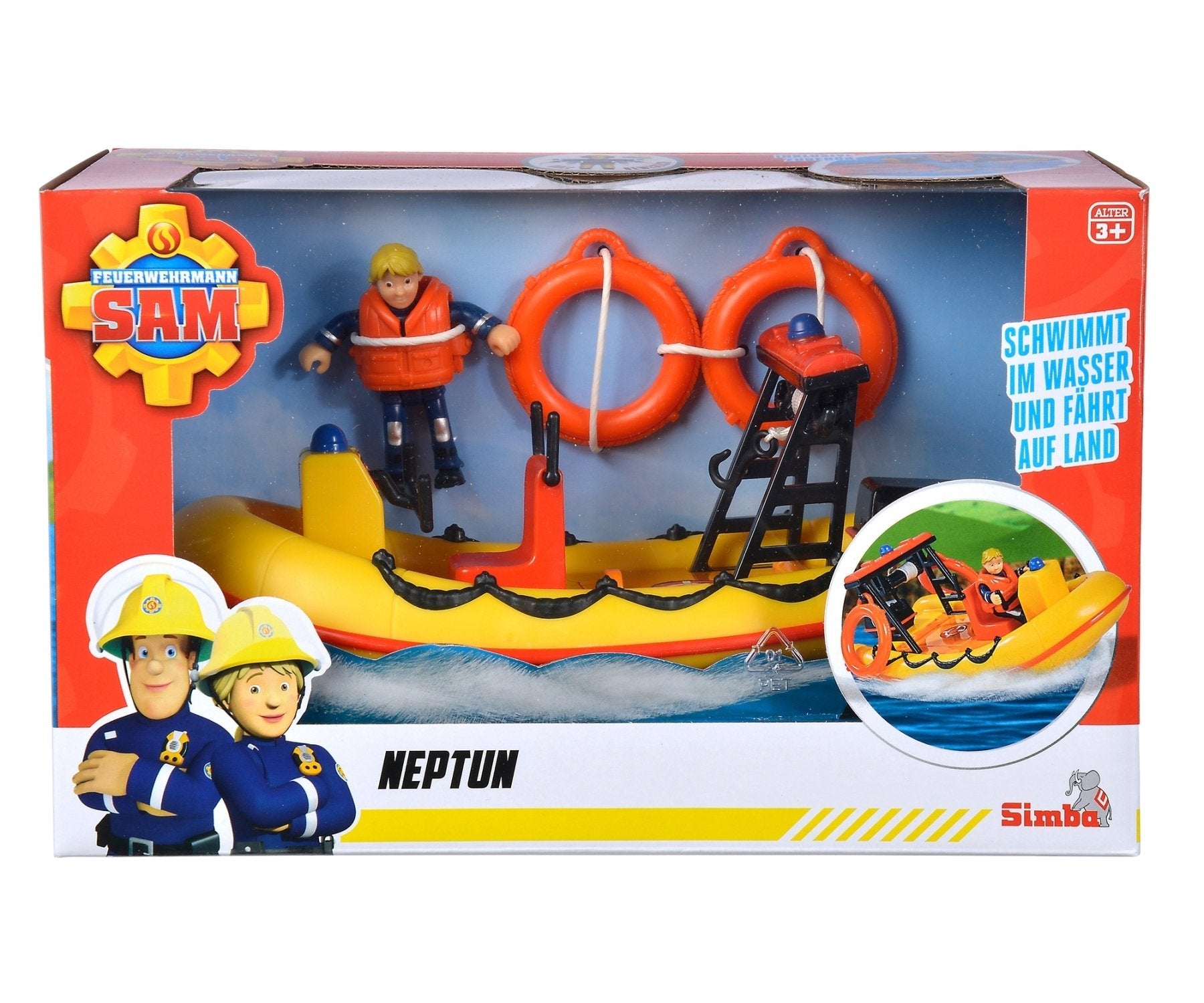 Birador De Simba Sam Neptune Boot Con Una Figura, Jugando Vehículo 109252571