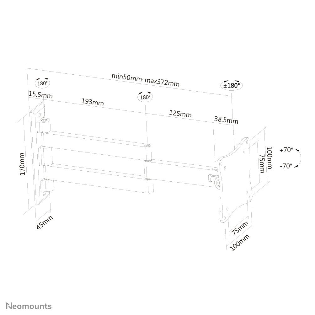 EAN 8717371441258 - Neomounts FPMA-W830 soporte para TV 68,6 cm (27") Negro imagen 10