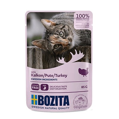 Bozita Bocaditos En Salsa Con Pavo 85g (Cantidad: 12 Por Unidad De Pedido)
