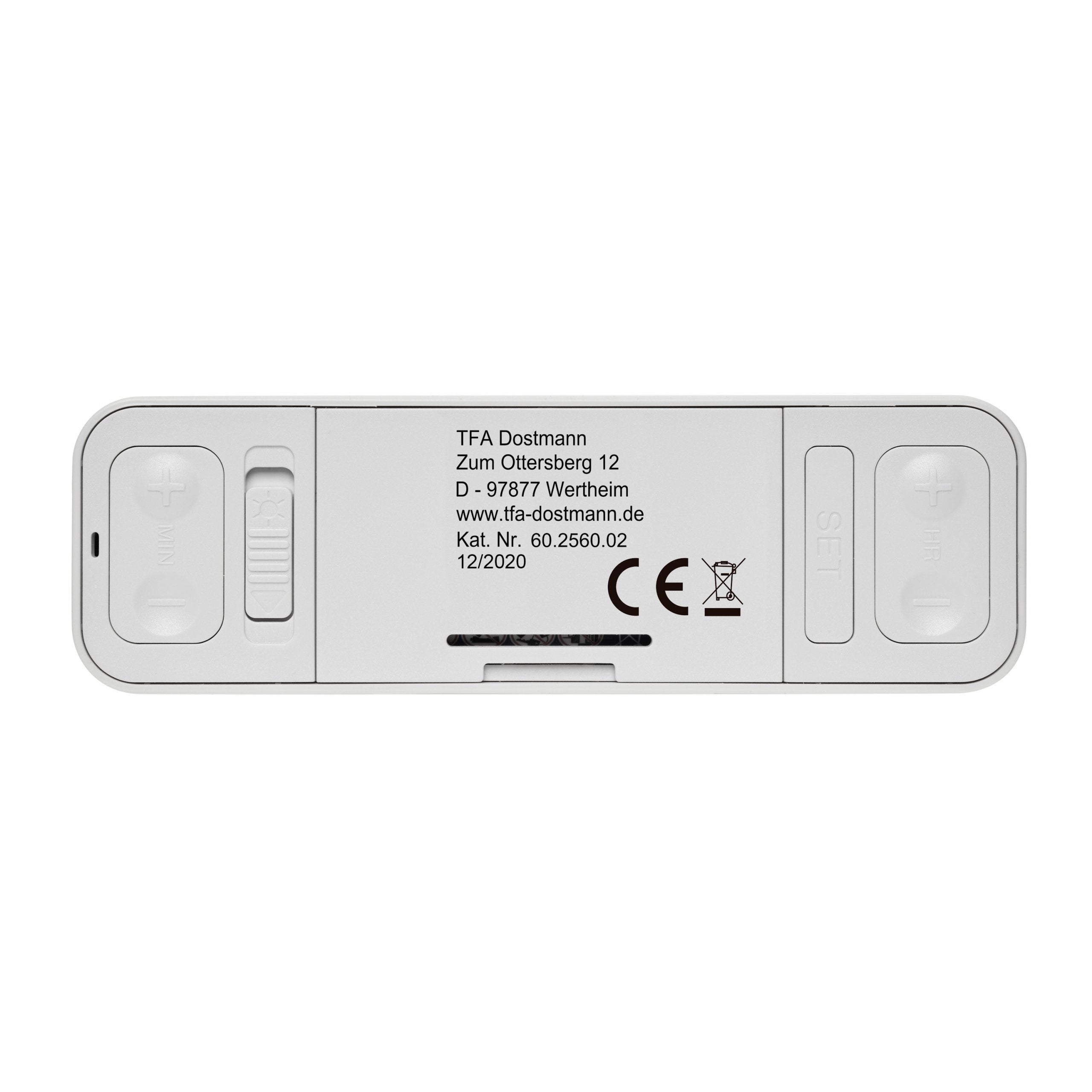 Tfa 60.2560.02 Twist Blanco Radio Despertador