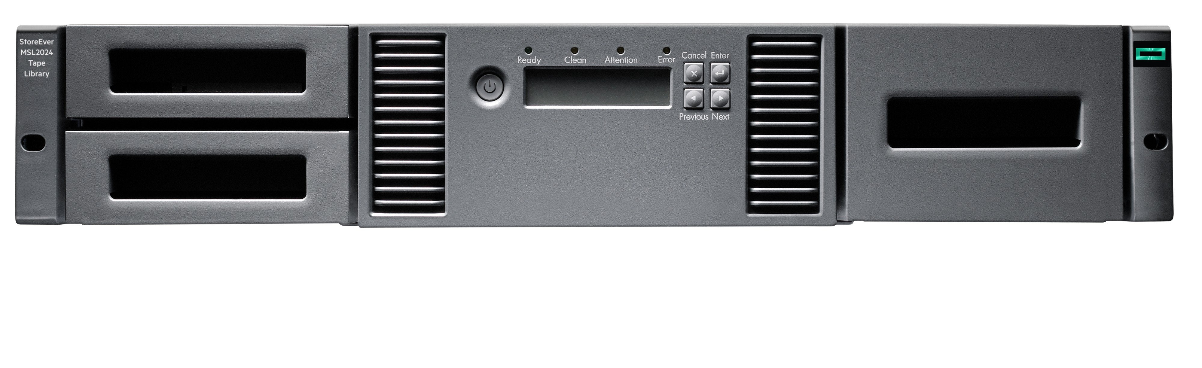 Hpe Storage Msl2024 Tape Library 1x Msl Lto-9 Sas Drive 15x Lto-9 45tb Data Cartridges