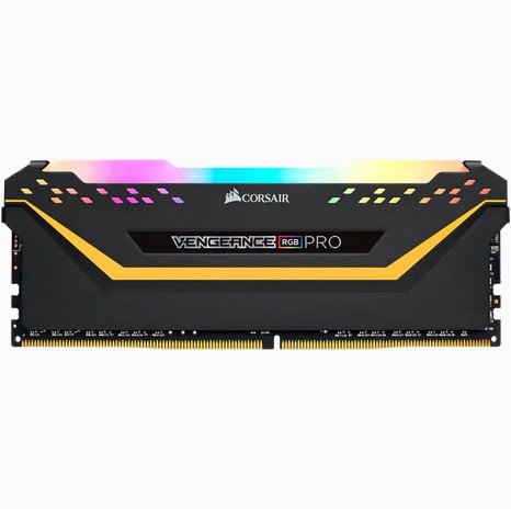 Memoria Ram Corsair Cmw16gx4m2e3200c16 Vengeance Rgb Pro Series Led 16gb 2x8gb 3200mhz Ddr4 Cl16 Black