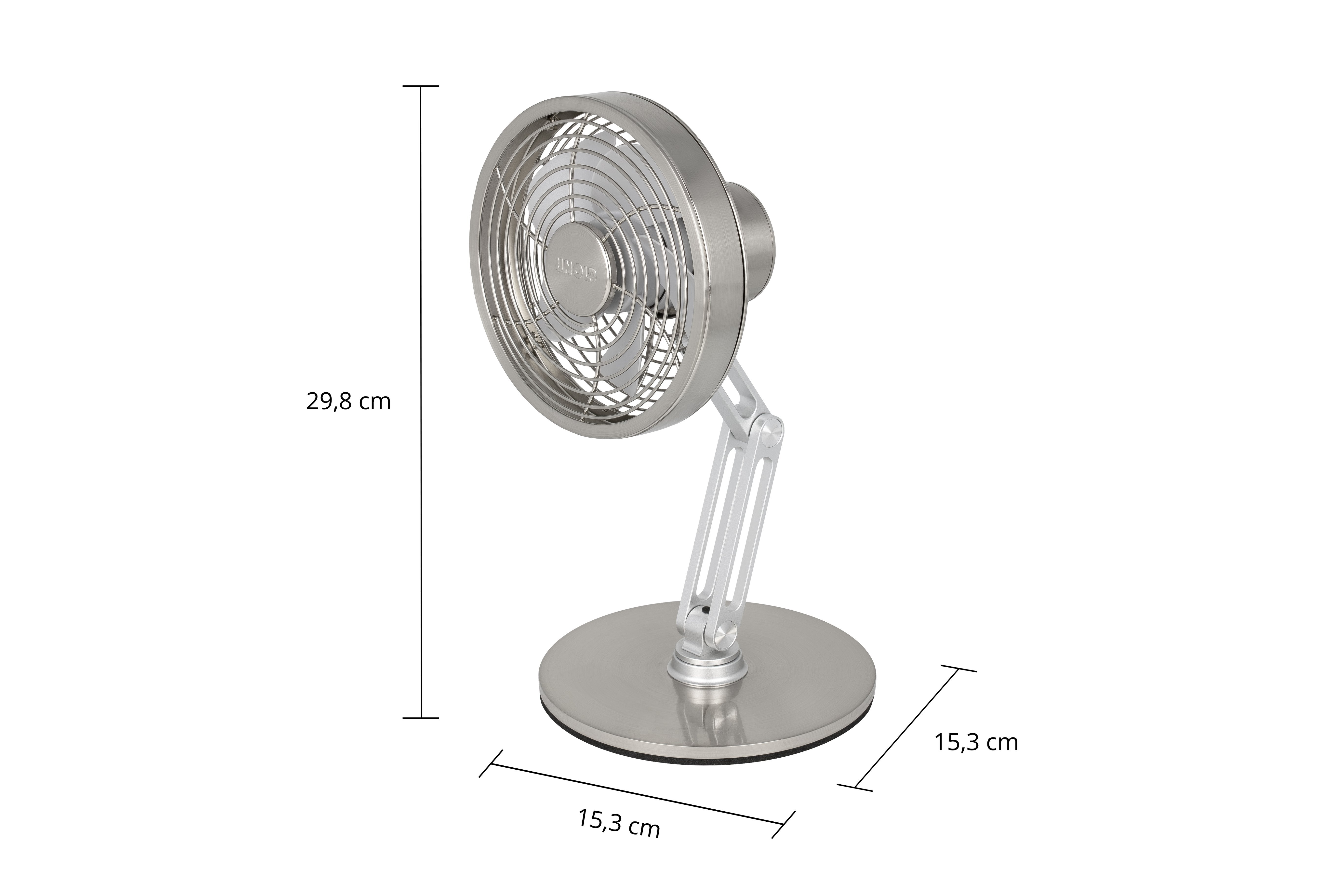 EAN 4011689867057 - Unold 86705 Akku-Tischventilator STEEL FLEX Cromo 14 cm imagen 14