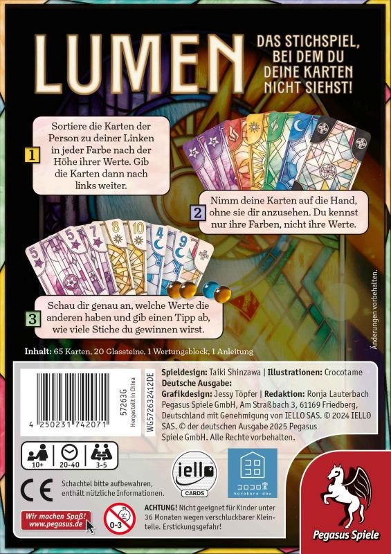 EAN 4250231742071 - Pegasus Lumen 40 min Juego de mesa Familia imagen 4