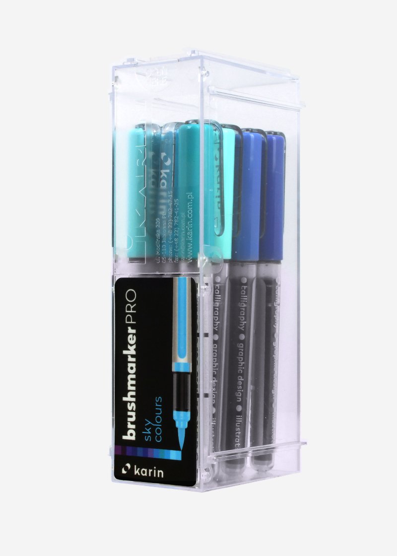 Karin Rotuladores Brushmarker Pro Set De 12 "Sky Colours" Surtidos