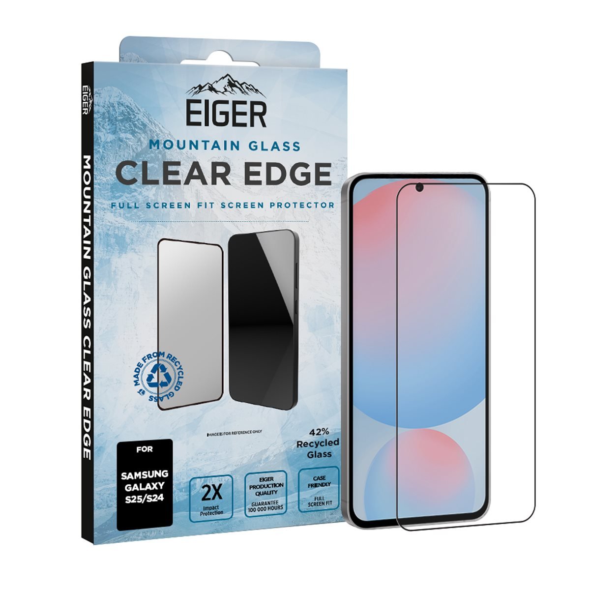 Eiger Sp Mountain Glass Clear Edge Galaxy S25/S24