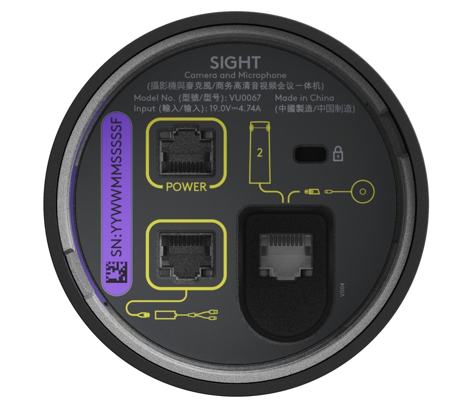 Logitech Sight Grafito 3840 X 2160 Pixeles 60 Pps Cmos