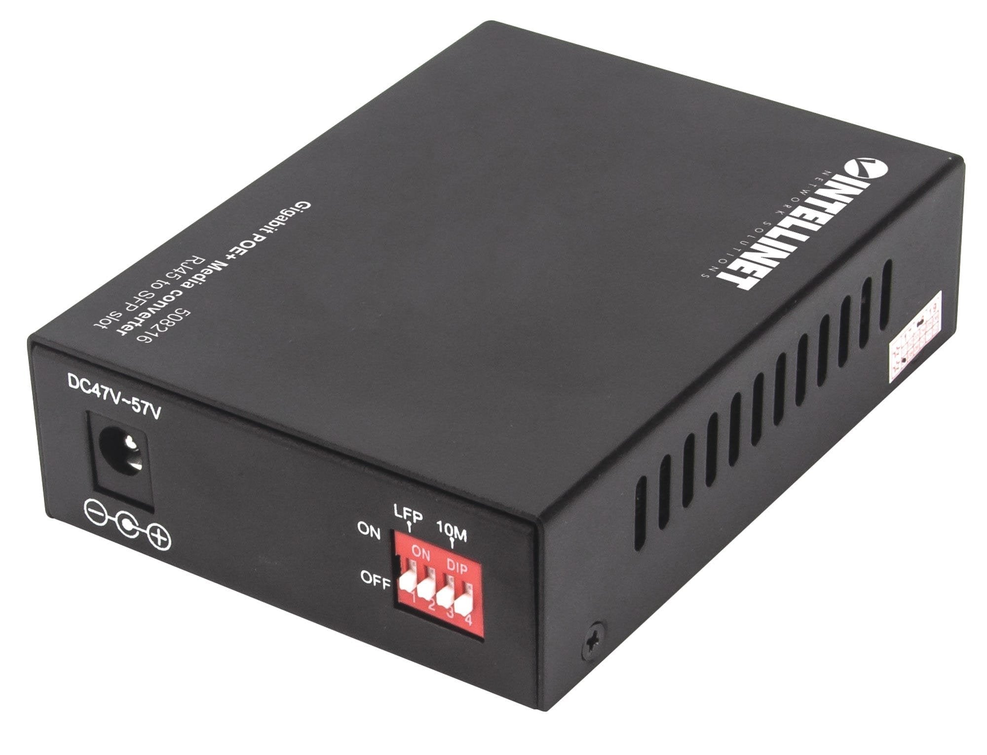 EAN 0766623508216 - Intellinet 508216 convertidor de medio 1000 Mbit/s Negro imagen 5
