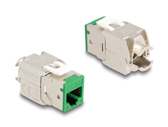 Delock Keystone Modulo Rj45 Hembra A Lsa Cat.6a Verde Set 10 Piezas