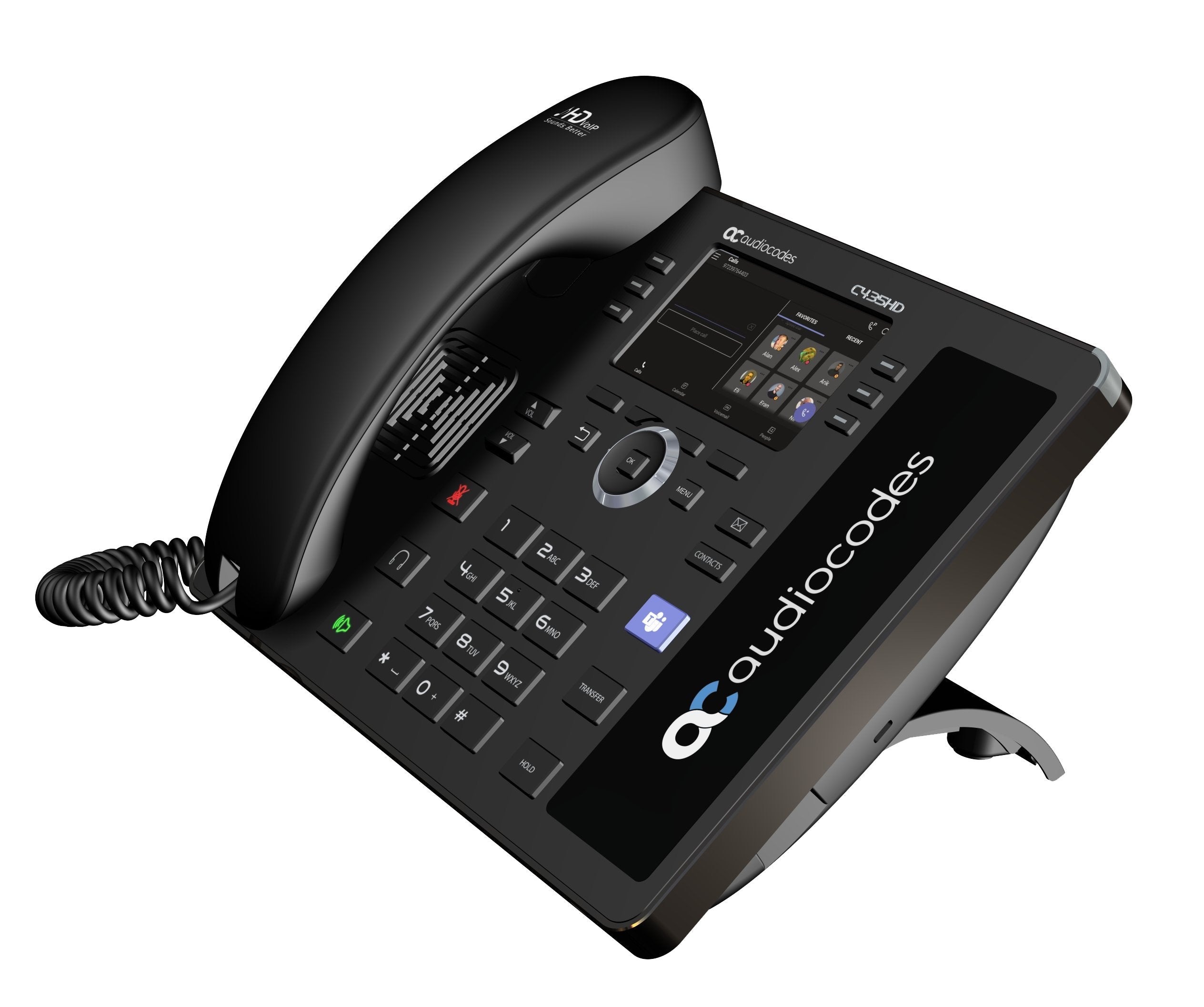 Audiocodes Teams-C435hd-R Teléfono Ip Negro Lcd