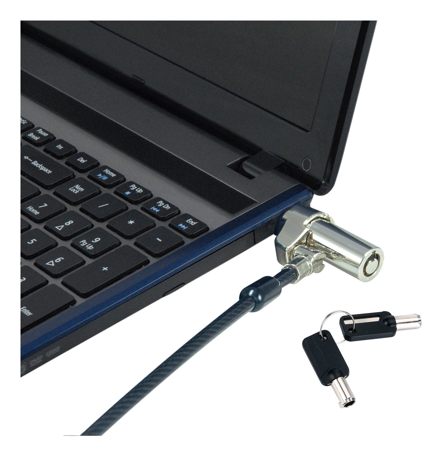 Cable De Seguridad Conceptronic Nano Custodio02bnm Con Llave Compatible Con Llave Maestra