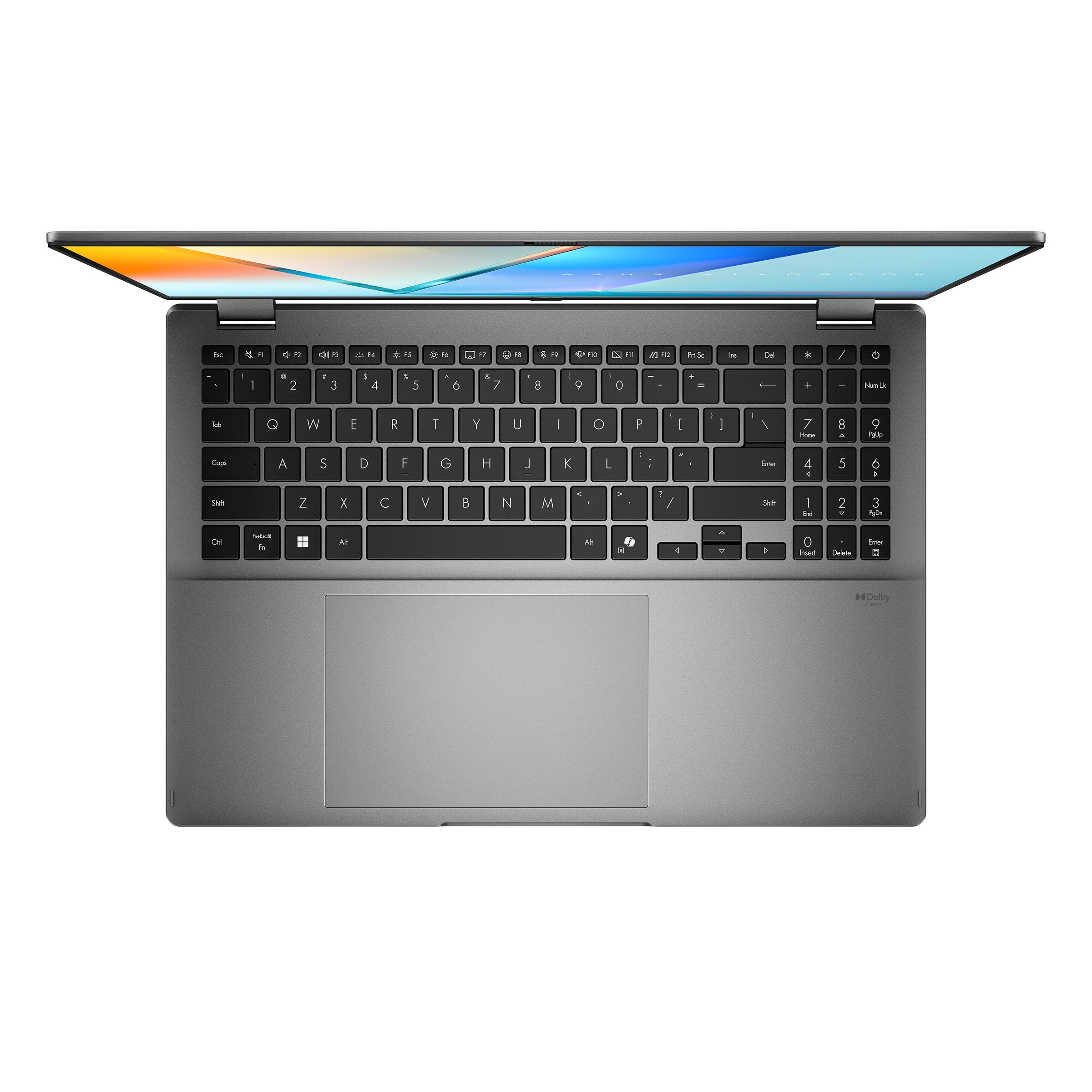 Asus Vivobook 16 Flip Tp3607aa-Flip-Dissi4x Copilot+ Pc Intel Core Ultra 9 386h Hybride (2-En-1) 40,6 Cm (16) Pantalla Táctil Wuxga 32 Go Lpddr5x-Sdram 1 To Ssd Wi-Fi 7 (802.11be) Windows 11 Pro Gris