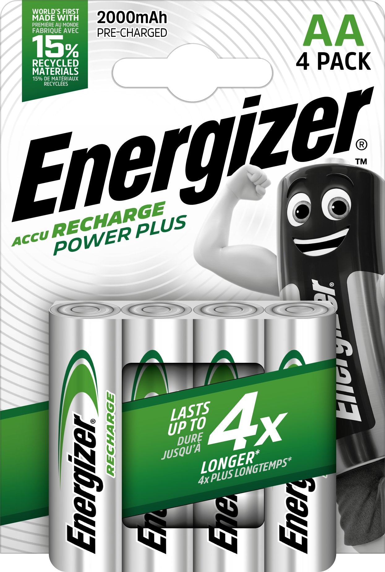 EAN 7638900417012 - Energizer Accu Recharge Power Plus 2000 AA BP4 Batería recargable Níquel-metal hidruro (NiMH) imagen 1