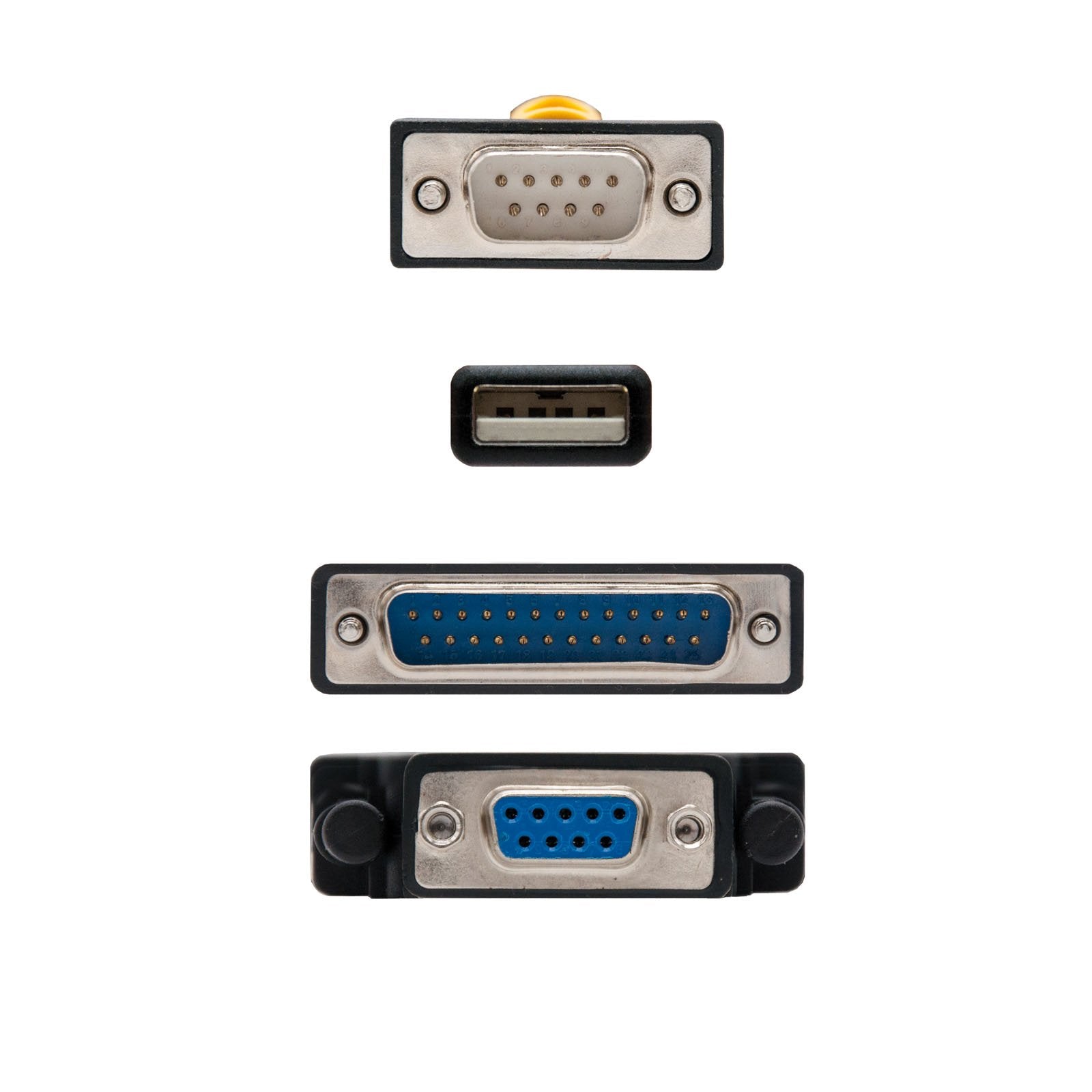 Nanocable Conversor Usb A Serie Impresoras - Tipo A/M-Rs232 Db9/M Db25/M - 1,8 M - Negro