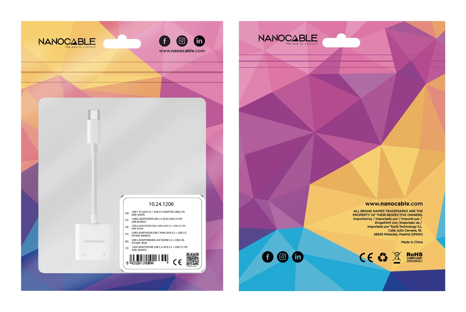 EAN 8433281016644 - Nanocable 10.24.1206 base para portátil y replicador de puertos Alámbrico USB 3.2 Gen 1 (3.1 Gen 1) Type- imagen 4