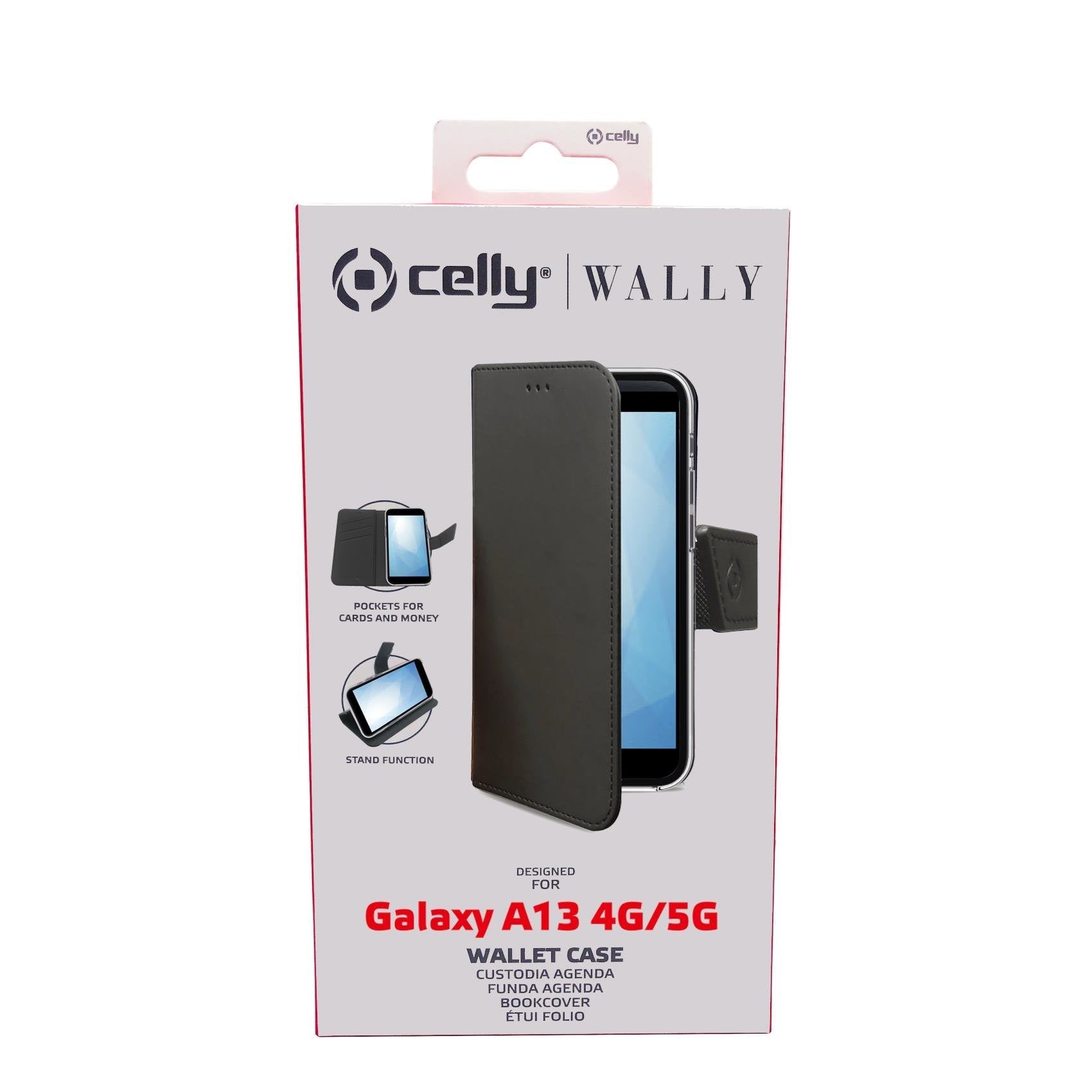 Celly Case Samsung A13 5g / A04s Wallet Black Wally988