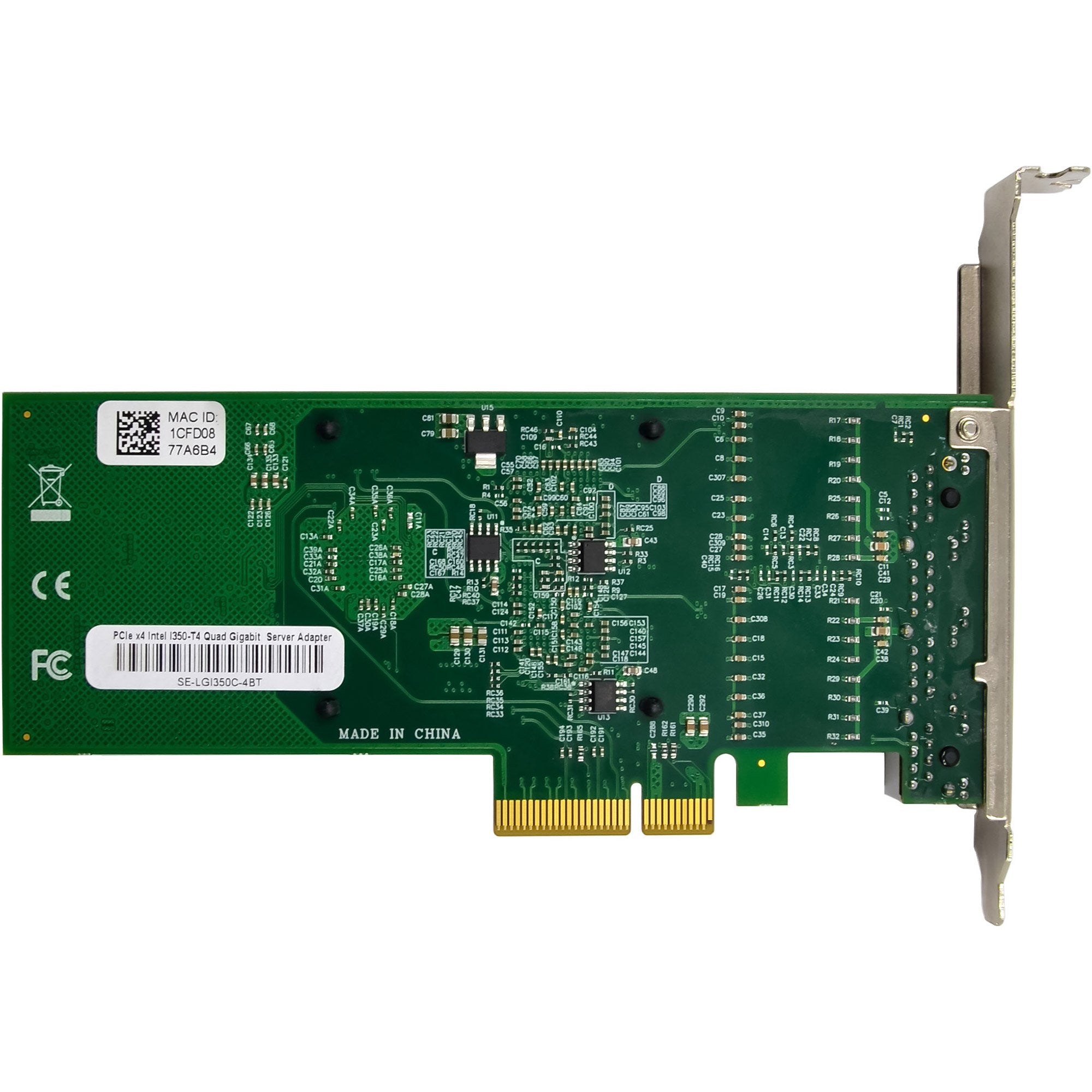 Inline Quad Gigabit Tarjeta De Red - 4x Rj45 1 Gb/S - Pcie X4