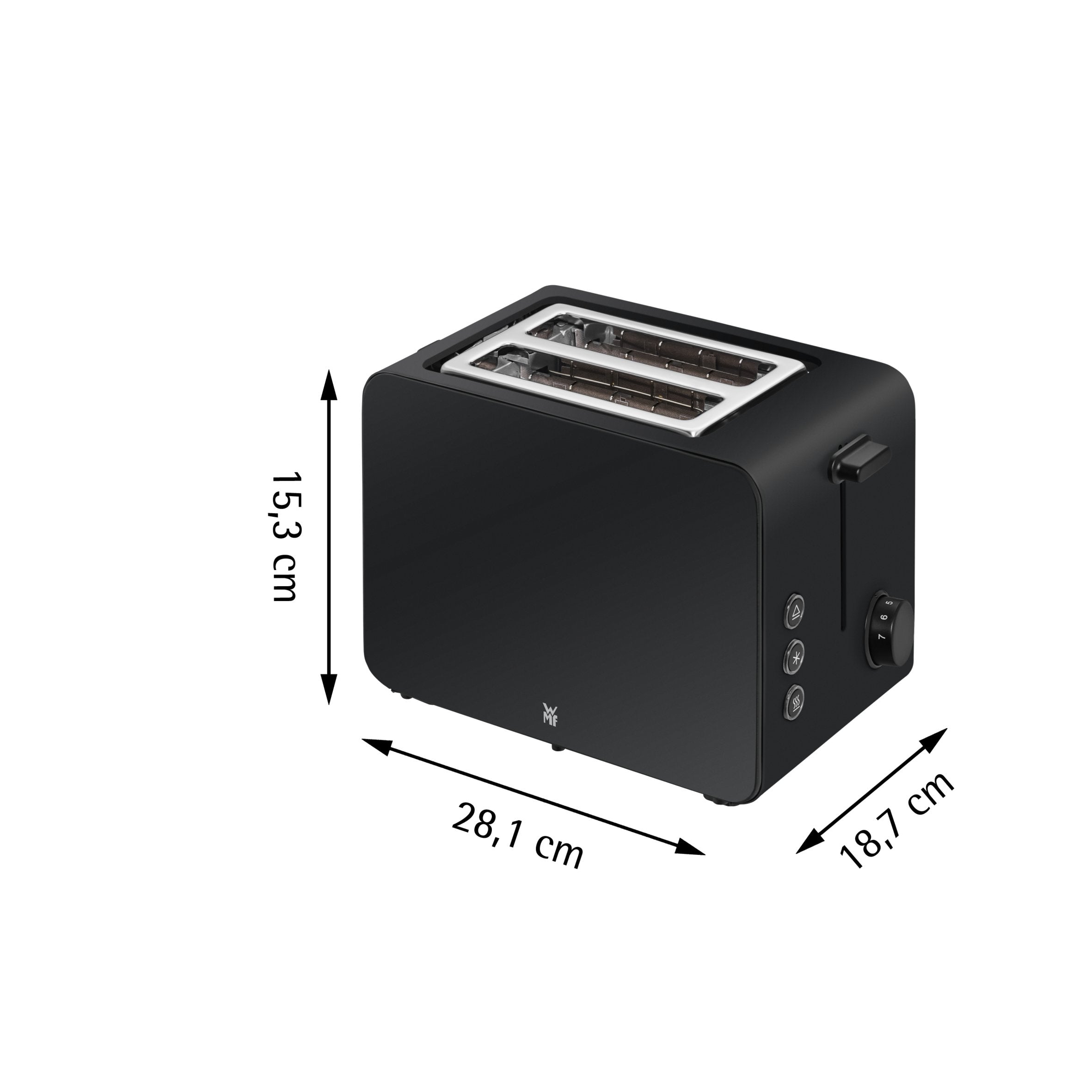 Wmf Stelio Toaster    Deep Black