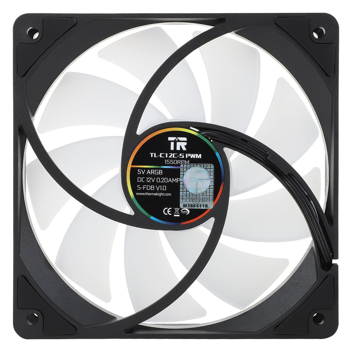 Ventilador Thermalright Tl-C12c-S Argb Pwm Negro 120mm (Pack