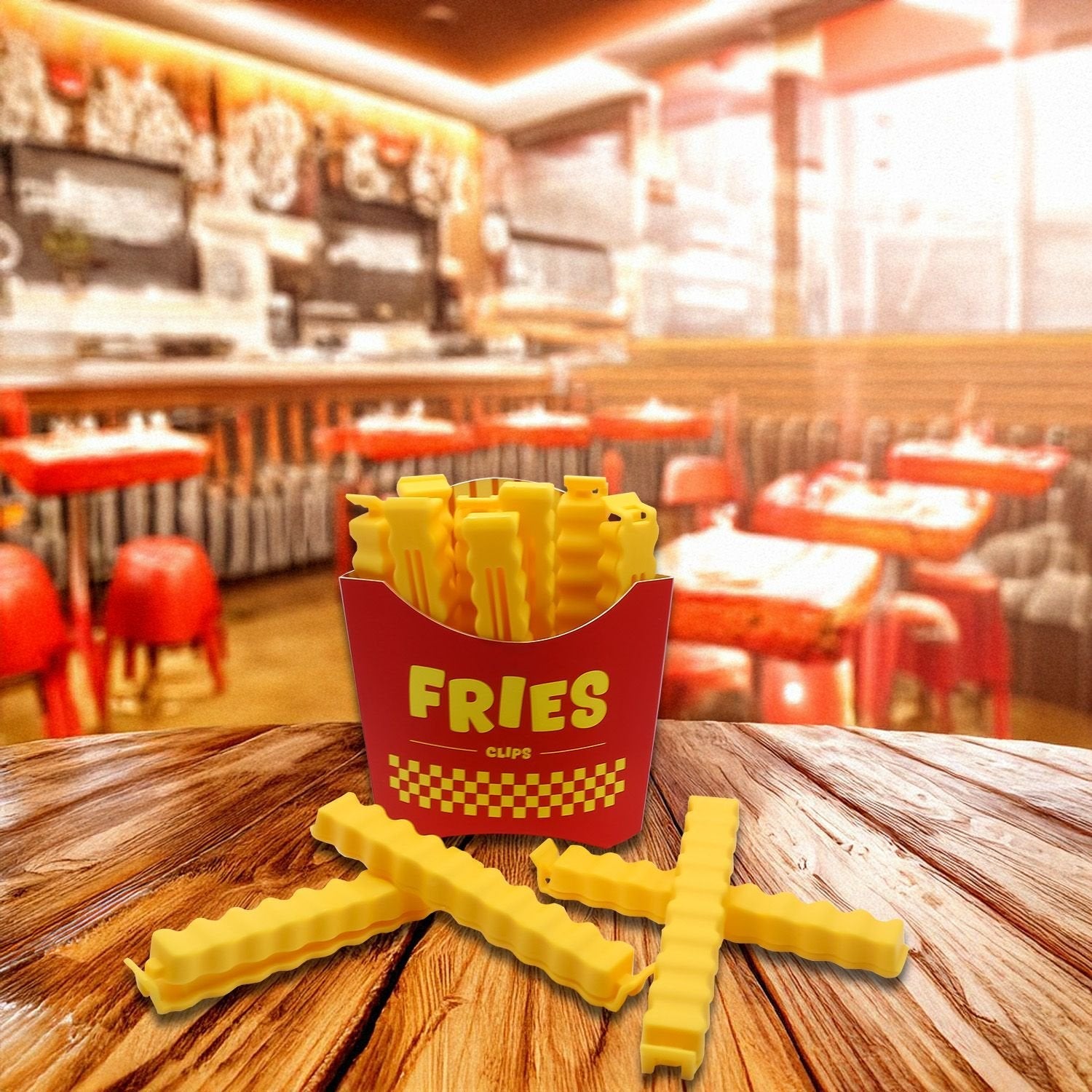 Mad Monkey - Verschlussclips "Fritten"