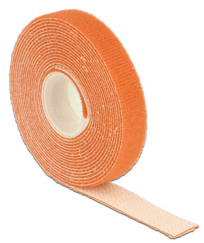 Delock Klettband Auf Rolle L 3 M X B 13 Mm Naranja