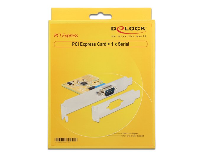 Delock Pcie X1 Seriell 1x + Low Profil