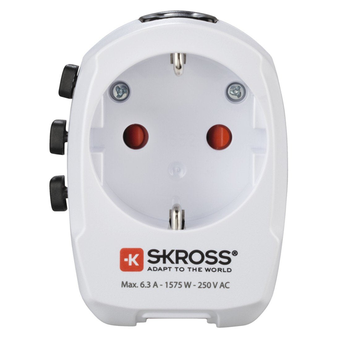 Hama World Travel Pro Adaptador De Viaje Universal - Potencia Hasta 1680w - Voltaje 110-240v - Blanco