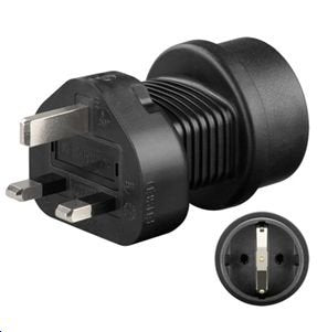 EAN 5711045190469 - Microconnect PETRAVEL1 adaptador de enchufe eléctrico Tipo F Negro imagen 1