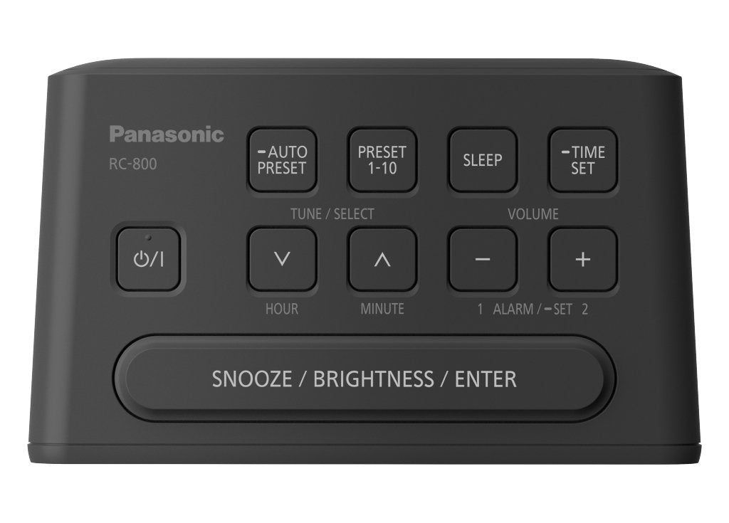 Radio Panasonic Rc-800eg-K  Reloj Negro