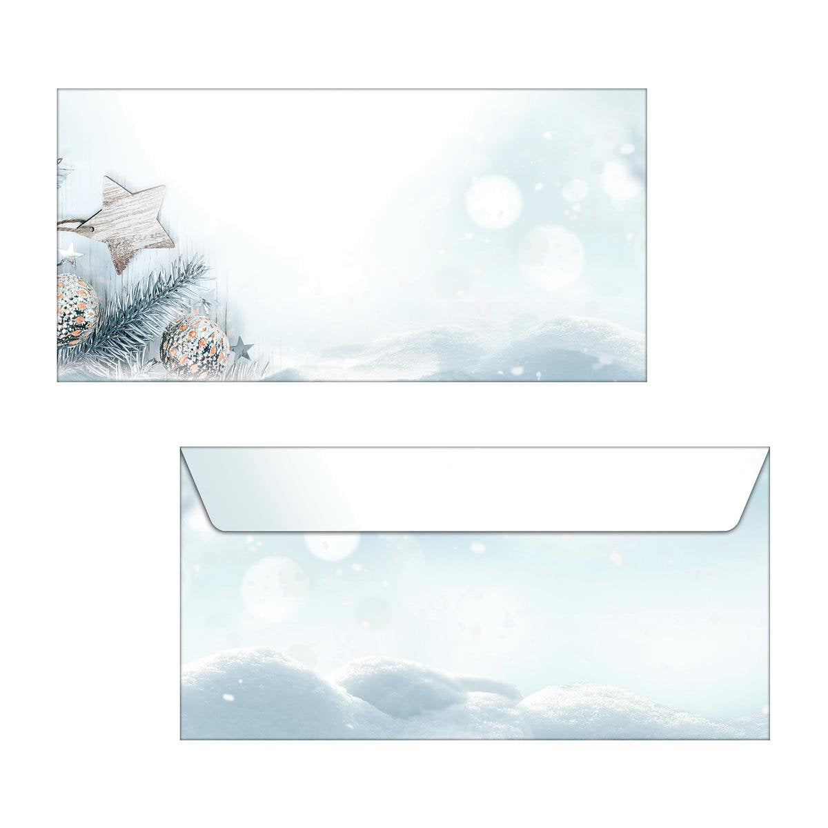 Sigel Weihnachtsbriefumschläge Snow Star Din Largo Sin Fenster, 25 Unidades