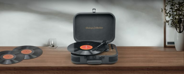 Muse Mt-207dgb Black Tocadiscos Con Altavoces