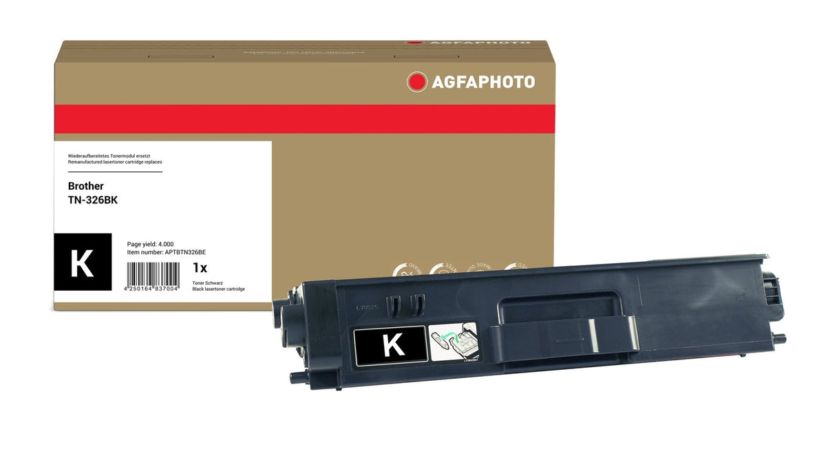 EAN 4250164837004 - AgfaPhoto APTBTN326BE cartucho de tóner 1 pieza(s) Compatible Negro imagen 1