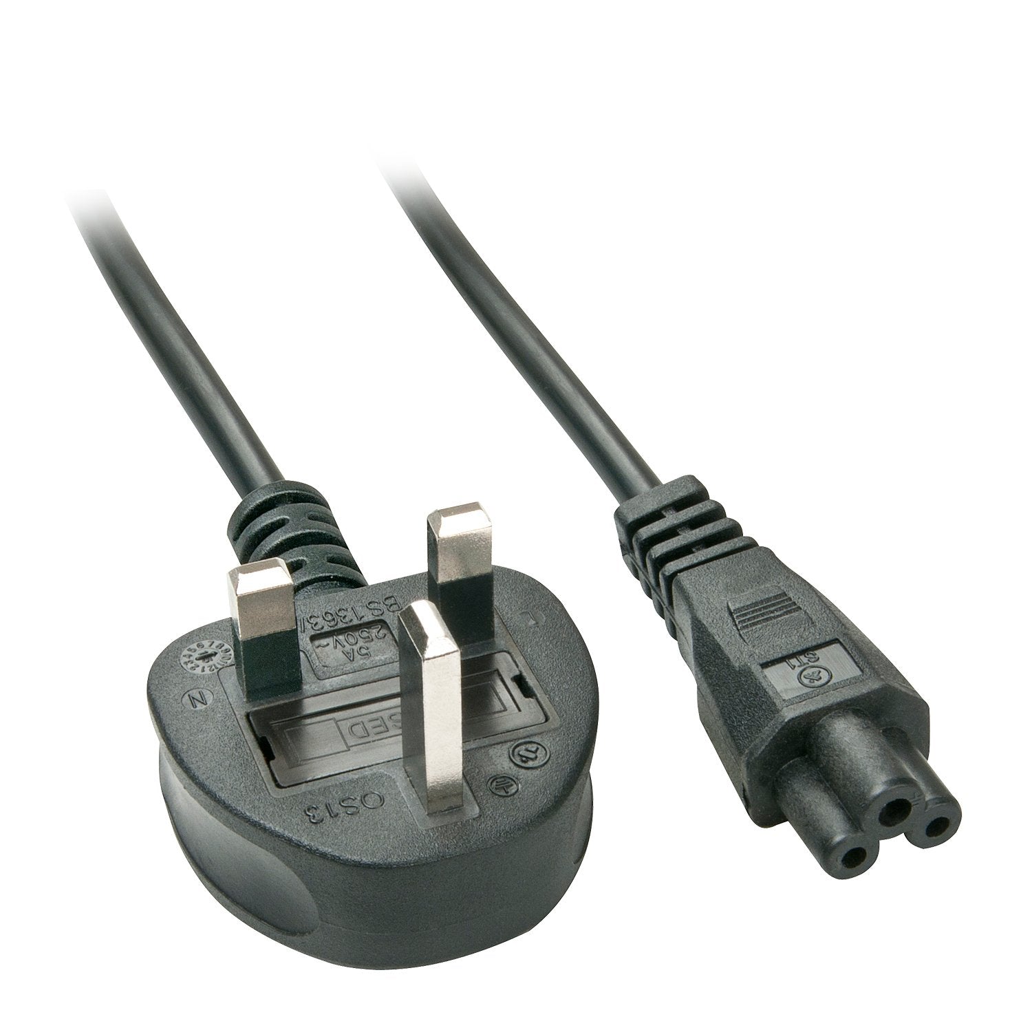 Lindy 30409 Cable Alimentacion 2 M C5 Negro Reino Unido Uk