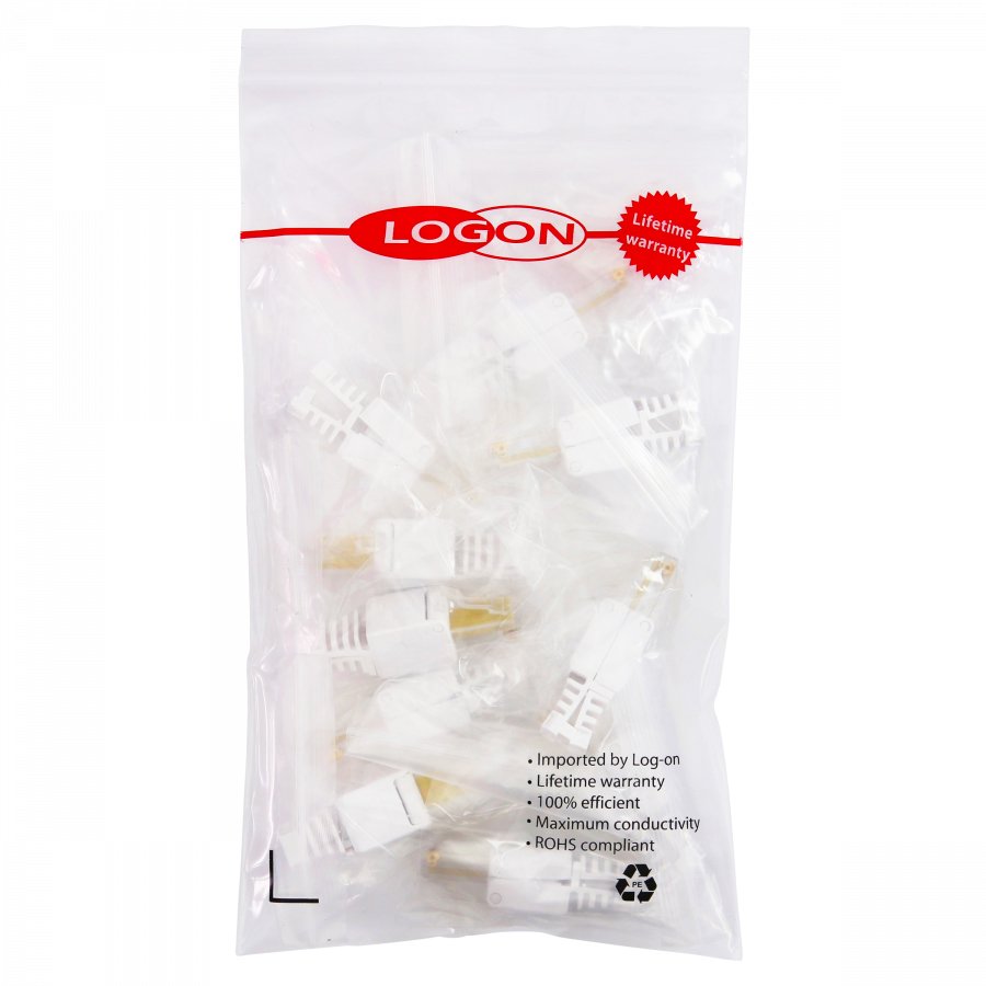 EAN 5420016830333 - LOGON TWP8P8TP conector RJ-45 Transparente, Blanco, Amarillo imagen 4
