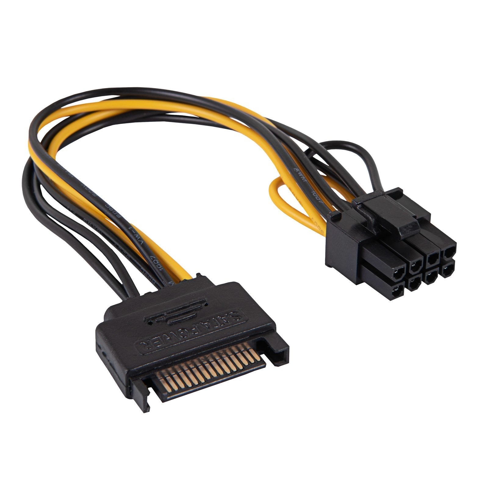 Akyga Adapter With Cable Ak-Ca-80 Pci-E 6+2pin M Sata M 15cm