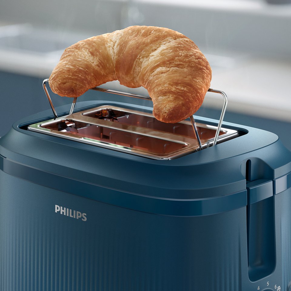 Tostadora Philips Serie 3000 2 Ranuras 900w Azul