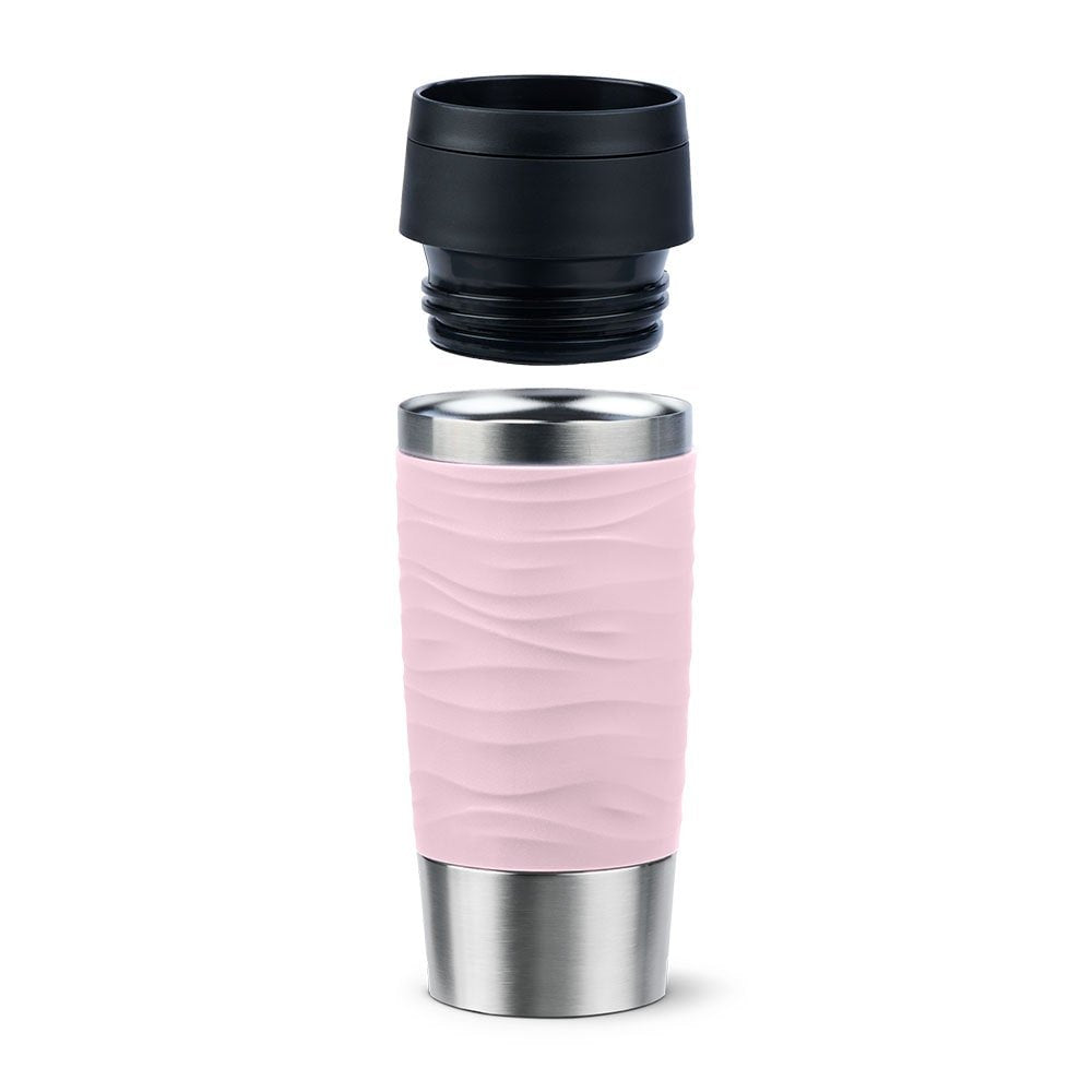 Taza Térmica Emsa Travel Mug  Waves Rosa Claro/Acero Inoxidable, 0,36 Litros N2021400