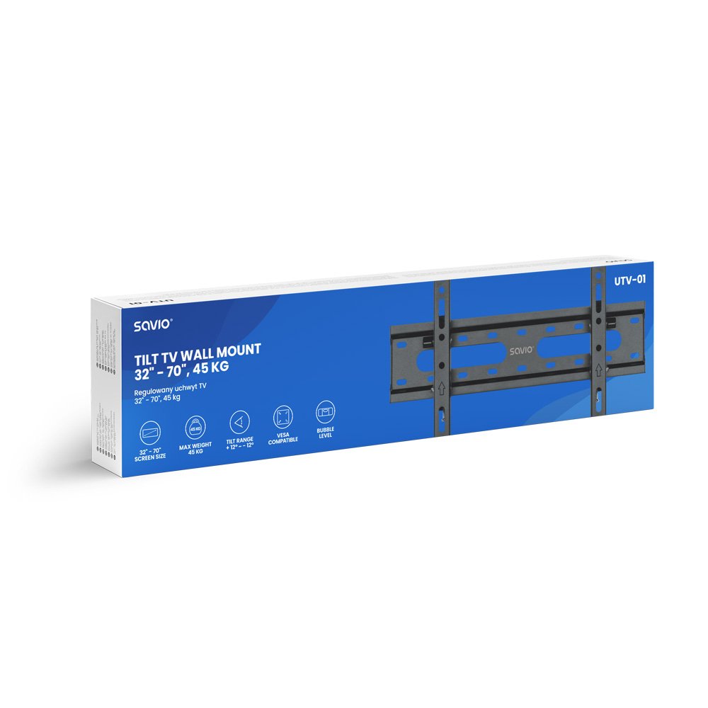 EAN 5901986049005 - Savio UTV-01 soporte para TV 177,8 cm (70") Plata imagen 4