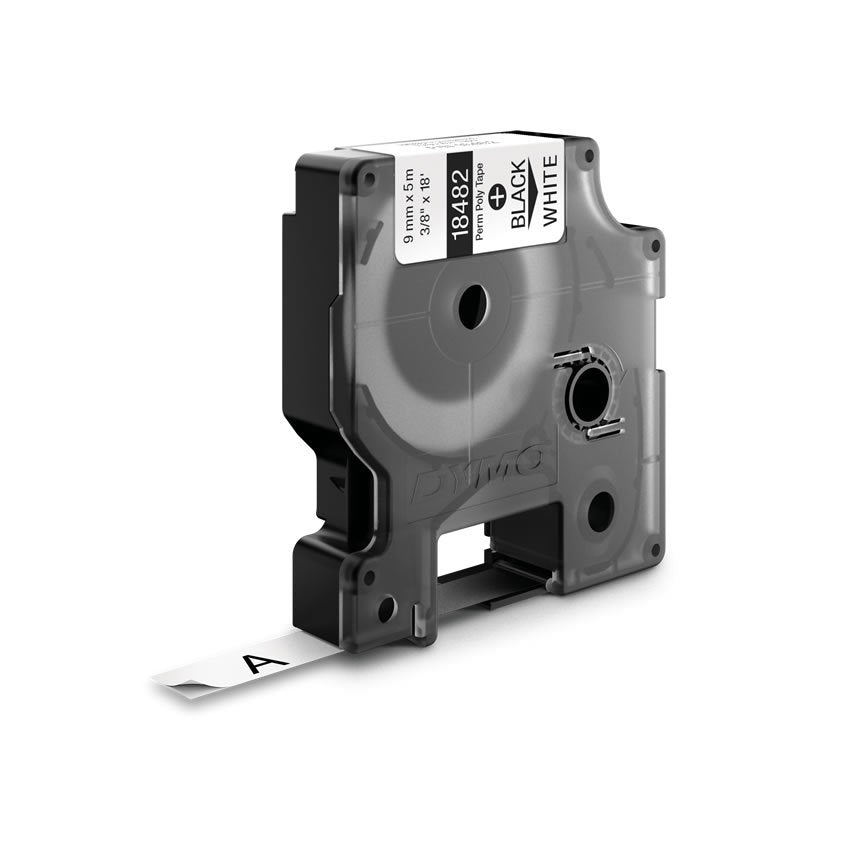 Dymo Rhino Cinta Id1-9 Negro/Blanco Polyester