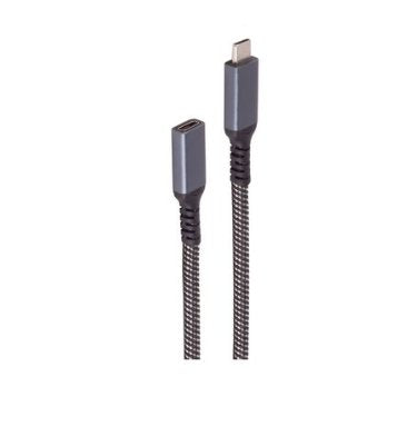 Shiverpeaks Usb-C Verlängerungscable 3.2 Pd Textil 0,5m