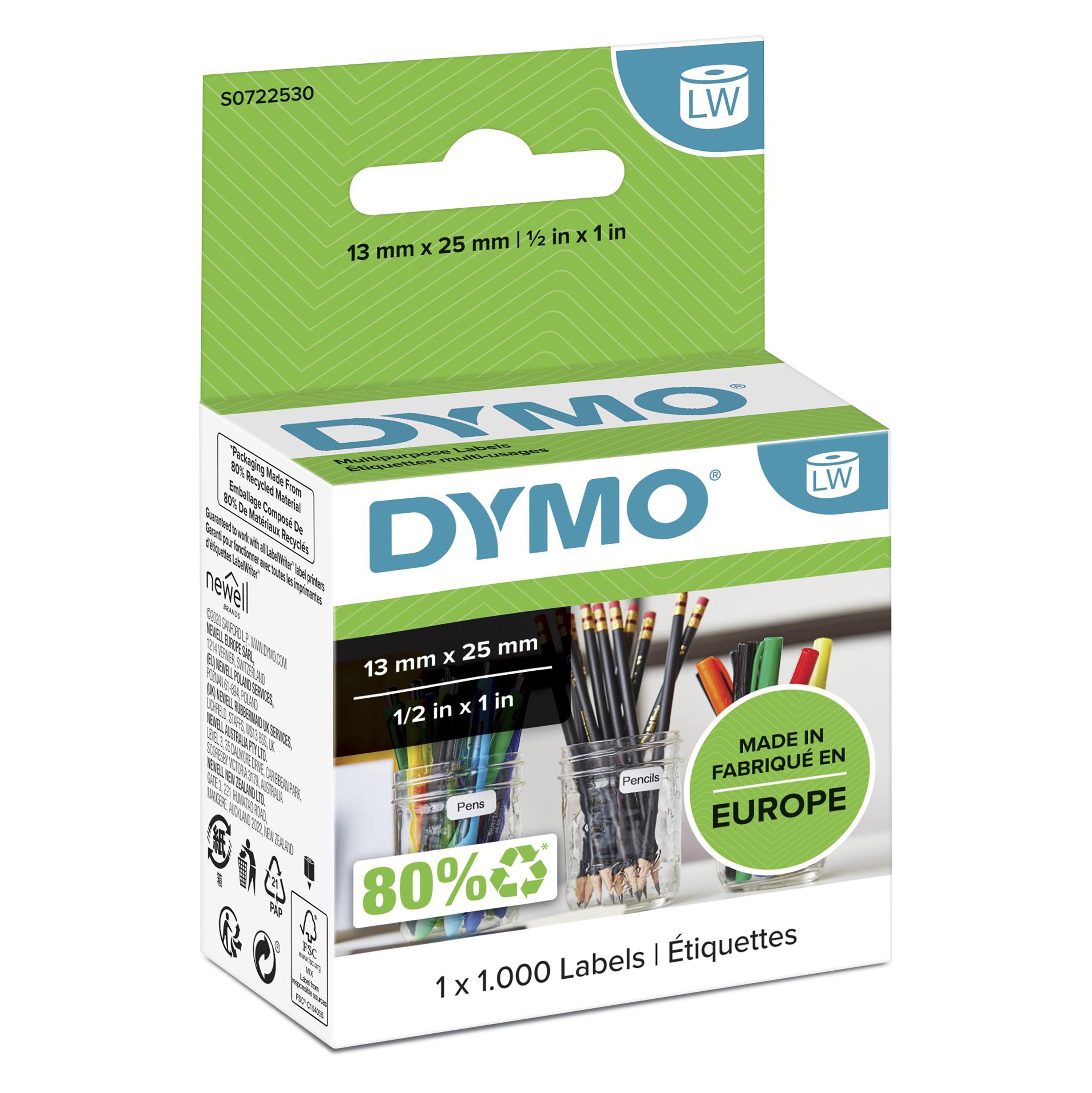 EAN 5411313113533 - DYMO LW - Multi-Purpose Labels - 13 x 25 mm - S0722530 Blanco Etiqueta para impresora autoadhesiva imagen 2