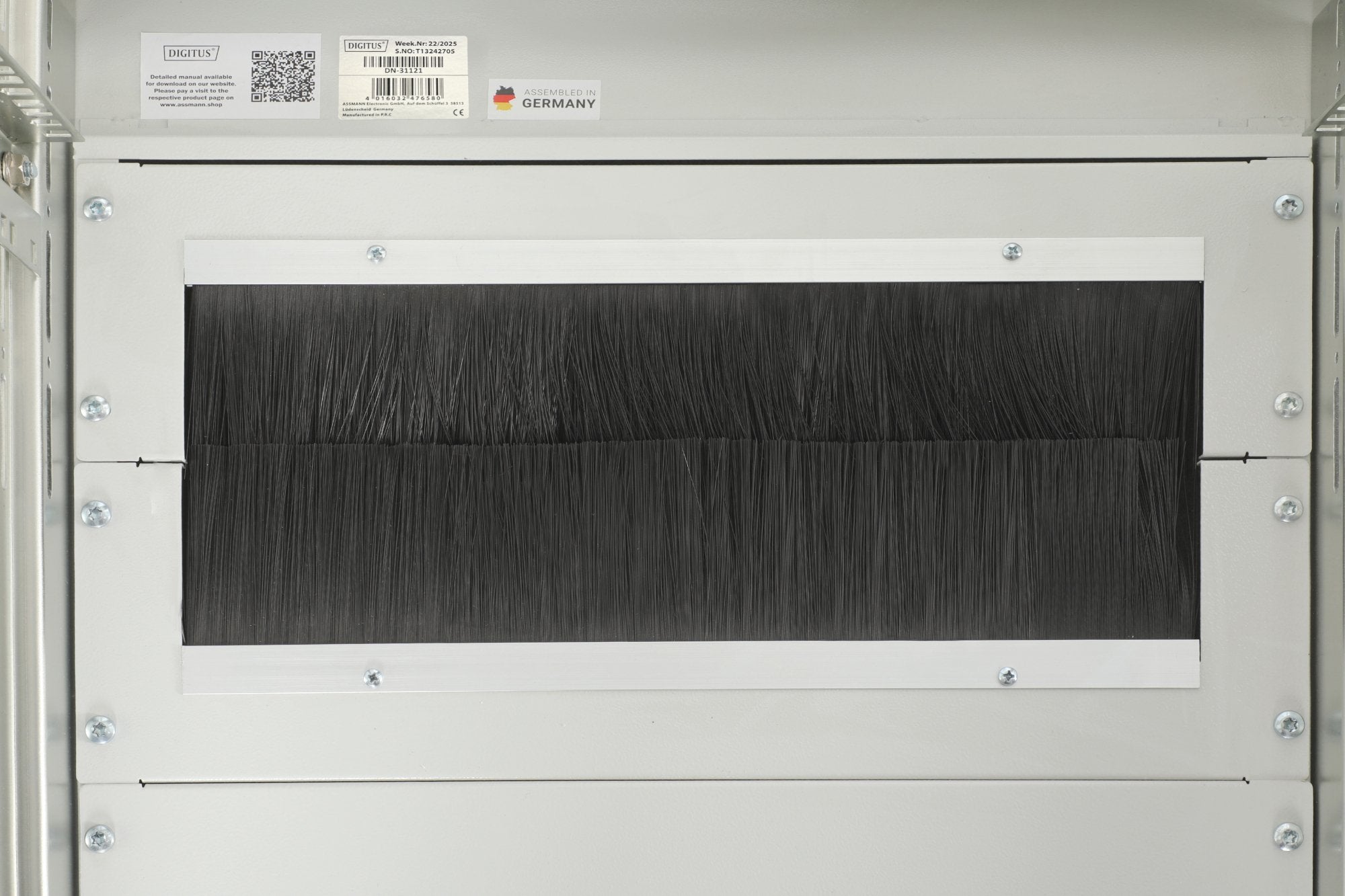 Armario De Red De 42ua Unique, 2053x800x800 Mm Puerta Frontal De Acero De Dos Hojas, Gris